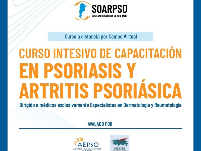 Curso intensivo de capacitación en psoriasis y artritis psoriásica NIVEL I y II