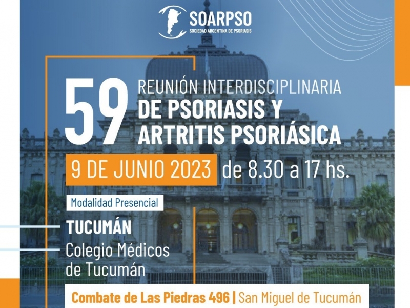 59 REUNIÓN INTERDISCIPLINARIA DE PSORIASIS Y ARTRITIS PSORIÁSICA